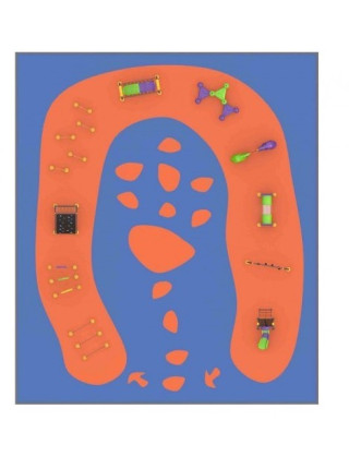 Готовый проект спортивно-игровой площадки Паркур-2